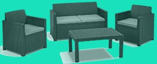 polyrattan lounge set