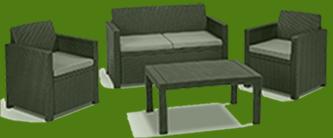 polyrattan sofa ausziehbar